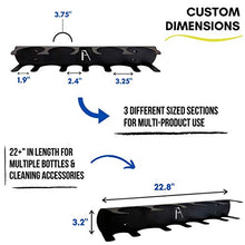 Load image into Gallery viewer, IRON AMERICAN - Multi-Purpose Steel Light Dumbbell Wall Rack Storage/Shelf/Hanger 23" (4 Slots) - (Made in USA) Store Dumbbells and Spray Bottles/Gym Equipment Rack ONLY (Hardware Included)