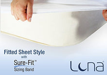 Load image into Gallery viewer, Luna Queen Size Premium Hypoallergenic Waterproof Mattress Protector - Made in The USA - Vinyl Free