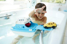 Load image into Gallery viewer, Green Toys Ferry Boat with Mini Cars Bathtub Toy, Blue/White, Standard - United States of Made
