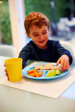 Load image into Gallery viewer, Green Eats 2 Pack Divided Plates, Blue