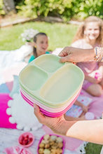 Load image into Gallery viewer, Re-Play Deep Walled Flat Plates for Kids | Made in the USA, Set of 2 (Sand)