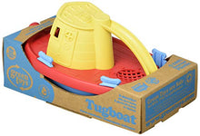 Load image into Gallery viewer, Green Toys Tugboat, Assorted CB - Pretend Play, Motor Skills, Kids Bath Toy Floating Pouring Vehicle. No BPA, phthalates, PVC. Dishwasher Safe, Recycled Plastic, Made in USA.
