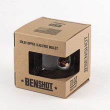 Load image into Gallery viewer, The Original BenShot Bullet Rocks Glass with Real 0.308 Bullet Made in the USA