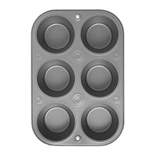 Load image into Gallery viewer, OvenStuff Non-Stick 6 Cup Jumbo Muffin Pan - American-Made, Non-Stick Baking Pans, Easy to Clean and Perfect for Making Jumbo Muffins or Mini Cakes
