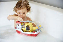 Load image into Gallery viewer, Green Toys Rescue Boat with Helicopter Red, 1 EA