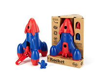 Load image into Gallery viewer, Green Toys Rocket, Red/Blue - 4 Piece Pretend Play, Motor Skills, Kids Toy Vehicle Playset. No BPA, phthalates, PVC. Dishwasher Safe, Recycled Plastic, Made in USA.