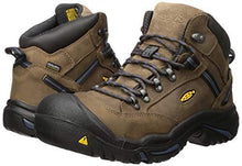 Load image into Gallery viewer, KEEN Utility Men's Braddock Mid Steel Toe Waterproof Work Boot, Bison/Ensign Blue, 9 M US - United States of Made