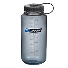 Load image into Gallery viewer, Nalgene BPA Free Tritan Wide Mouth Water Bottle, 32 Oz, Gray with Black Lid