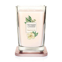 Load image into Gallery viewer, Yankee Candle Elevation Collection with Platform Lid Magnolia & Lily Scented Candle, Large 2-Wick, 80 Hour Burn Time