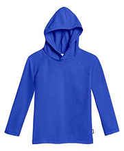 Load image into Gallery viewer, City Threads Little Boys' and Girls' Hooded Long Sleeve Rashguard for Sun Protection Beach Pool Swimming Tee, Royal, 6