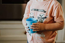Load image into Gallery viewer, eZtotZ EZCUP Magnetic Hanging Fridge Plastic Cups for Toddlers, Kids, and Adults - Made in USA - Drinking Cups for Independent Drinkers on Fridge or Watercooler - Less Dishes - BPA Free (Blue/Orange) - United States of Made