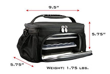 Load image into Gallery viewer, Small Meal Prep Lunch Bag ISOMINI 2 Meal Insulated Lunch Bag Cooler with 4 Stackable/Reusable Meal Prep Containers, 1 Ice Pack ISOBRICK, and 1 Shoulder Strap - Made in USA (Mossy Oak Blades)