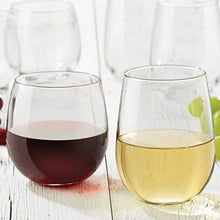 Load image into Gallery viewer, Libbey Stemless 12-Piece Wine Glass Party Set for Red and White Wines