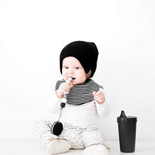 Load image into Gallery viewer, Re-Play Made in USA 3pk No Spill Sippy Cups for Baby, Toddler, and Child Feeding in Black, White and Grey | Made from Eco Friendly Recycled Milk Jugs - Virtually Indestructible (Monochrome)