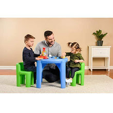 Load image into Gallery viewer, Little Tikes Bright 'n Bold Table & Chairs, Green/Blue - United States of Made