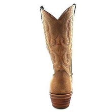 Load image into Gallery viewer, Abilene Mens Tan Leather 12in Bison Cowboy Boots 10.5 EE - United States of Made