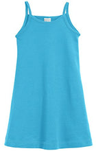 Load image into Gallery viewer, City Threads Big Girls' Summer Dress Cami Camisole Spaghetti Strap Maxi Slip No Sleeve Dress For Sensitive Skin or SPD Sensory Friendly, Turquoise, 10