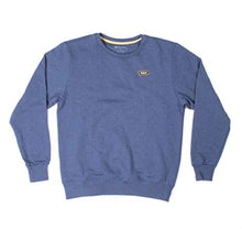 Load image into Gallery viewer, “Everyday” Long Sleeve Crewneck Sweatshirt – Unisex Raglan Pullover, Made in USA Glass Blue