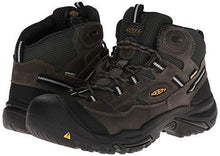 Load image into Gallery viewer, KEEN Utility - Men's Braddock Mid Waterproof (Steel Toe) Work Boots, Gargoyle/Forest Night, 10 EE - United States of Made