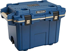 Load image into Gallery viewer, Pelican Elite 50 Quart Cooler (Pacific Blue/Coyote)