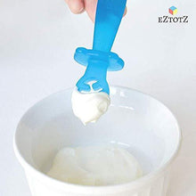 Load image into Gallery viewer, eZtotZ Little Dippers Baby/Infant Spoon | Made in USA | Soft BPA Free Silicone | Self Feeding Utensil Set Device | Great for Active Toddler Teething and Baby Led Weaning - BLW | 0+ Months (Teal) - United States of Made
