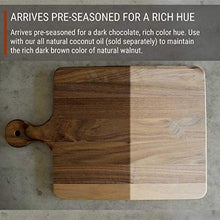 Load image into Gallery viewer, Walnut Wood Cutting Board with Handle by Virginia Boys Kitchens