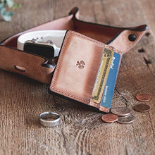 Load image into Gallery viewer, Men’s Slim Wallet | Made in USA | Full Grain Leather | Tobacco Snakebite - United States of Made