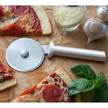 Load image into Gallery viewer, Rada Cutlery Pizza Cutter 3 Inch Stainless Steel Wheel With Aluminum Made in the USA, Silver Handle