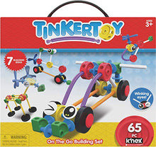 Load image into Gallery viewer, Tinkertoy On The Go Building Set - 65 Parts - Ages 3 & Up - Creative Preschool Toy