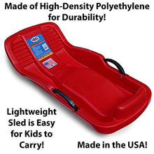 Load image into Gallery viewer, Flexible Flyer Winter Heat Snow Sled. Plastic Sno Slider Bobsled, 38 x 18 x 7 inches