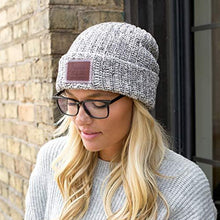 Load image into Gallery viewer, Love Your Melon Black Speckled Cuffed Beanie - United States of Made