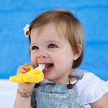 Load image into Gallery viewer, Baby Banana - Yellow Banana Toothbrush, Training Teether Tooth Brush for Infant, Baby, and Toddler - United States of Made