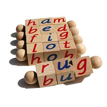 Load image into Gallery viewer, The Original Montessori Phonetic Reading Blocks - Made in The USA - Educational Materials for The Beginning Reader - Eco Friendly Wooden Manipulative Toy for Kindergarten, Toddlers 3 4 5 6 Year Olds