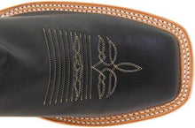 Load image into Gallery viewer, Justin Boots Men's U.S.A. Bent Rail Collection 13" Boot Wide Square Double Stitch Toe Leather Outsole,Black Burnished Calf/Toast Tumbleweed,11 D US - United States of Made