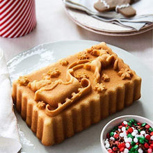 Load image into Gallery viewer, Nordic Ware Santa's Sleigh Loaf Pan - United States of Made