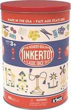 Load image into Gallery viewer, K'NEX TINKERTOY - Retro Building Tin - 100 Parts - Collectible Tin - Ages 3+
