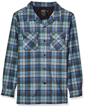 Load image into Gallery viewer, Pendleton Men's Long Sleeve Fitted Board Wool Shirt, Blue/Green Original Surf Plaid, XL