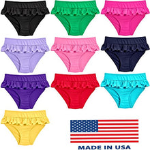 Load image into Gallery viewer, City Threads Girls' Swimwear Ruffle Swim Briefs Bikini Bottoms Beachwear Swimming Suit, Red, 3T