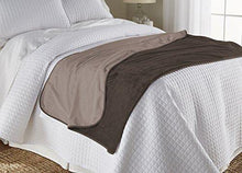 Load image into Gallery viewer, Mambe 100% Waterproof Silky Soft Throw for Dogs, Cats, and People (Large 60"x 84", Chocolate-Cappuccino) Made in The USA - United States of Made