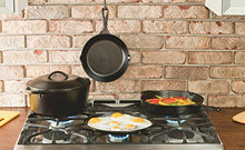 Load image into Gallery viewer, Lodge LSRG3 Cast Iron Single-Burner Reversible Grill/Griddle, 10.5-inch