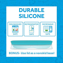 Load image into Gallery viewer, RE-PLAY Made in USA Navy Blue 5 Piece Toddler Feeding Set Includes 2 Deep Flat Plates, Silicone Storage Lid, Utensils - Made from BPA Free Eco-Friendly Recycled Milk Jugs - Virtually Indestructible