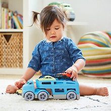 Load image into Gallery viewer, Green Toys Car Carrier Vehicle Set Toy, Blue, Standard - United States of Made