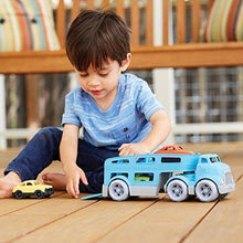 Load image into Gallery viewer, Green Toys Car Carrier Vehicle Set Toy, Blue, Standard - United States of Made
