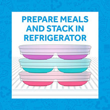 Load image into Gallery viewer, RE-PLAY | Made in USA | 5 Piece Toddler Feeding Set Divided Plate, Silicone Storage Lid, Utensils | BPA Free | Made from Eco-Friendly Recycled Milk Jugs - Virtually Indestructible | Blush