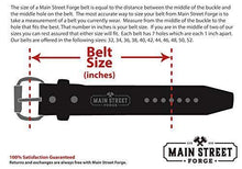 Load image into Gallery viewer, Bootlegger Leather Belt | Made in USA | Brown with Black Buckle - 36 - United States of Made