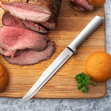 Load image into Gallery viewer, Rada Cutlery Oak Block 7 Pc Stainless Steel Kitchen Knife Set with Aluminum, Silver Handle