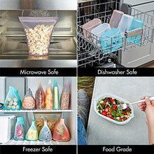 Load image into Gallery viewer, Zip Top Reusable 100% Platinum Silicone Containers - Sandwich Bag - Peach