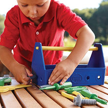 Load image into Gallery viewer, Green Toys Tool Set, Blue - 15 Piece Pretend Play, Motor Skills, Language & Communication Kids Role Play Toy. No BPA, phthalates, PVC. Dishwasher Safe, Recycled Plastic, Made in USA.