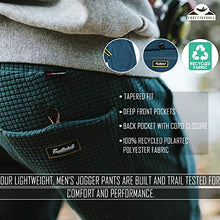 Load image into Gallery viewer, “Reed” Men’s Fleece Jogger Pants, Polartec Outdoor Hiking Pants or Workout Pants Dark Slate