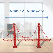 Load image into Gallery viewer, K'NEX Architecture: Golden Gate Bridge - Build IT Big - Collectible Building Set for Adults & Kids 9+ - New - 1,536 Pieces - Over 3 Feet Long - (Amazon Exclusive)